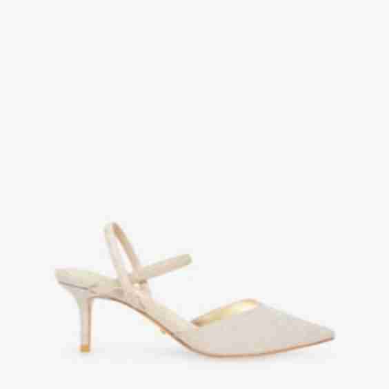 Classical Heeled Woven Courts