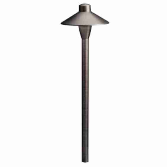 Low Voltage 6.75 in. Centennial Brass Hardwired Weather Resistant Path Light