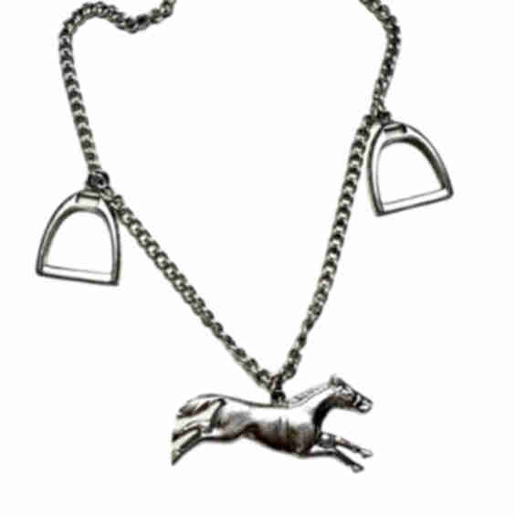 Vintage Sterling Silver Horse Stirrup Bracelet