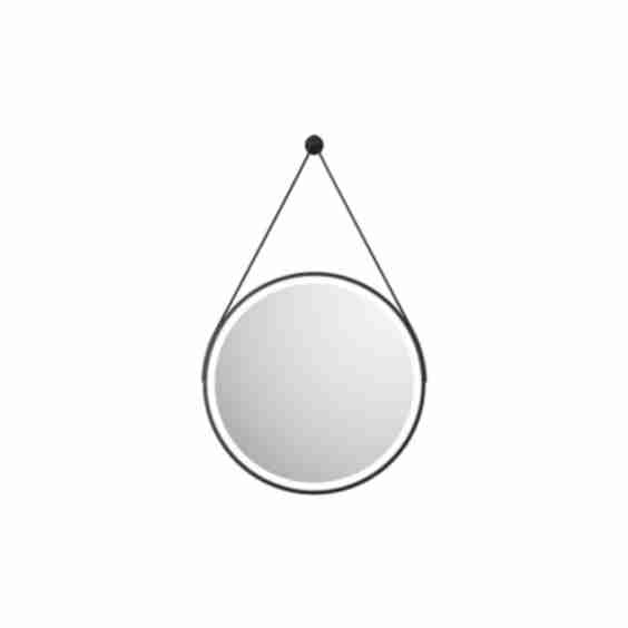 Harbour Status LED Illuminated Frame Round Mirror with Demister Pad, Colour Change LEDs & Strap