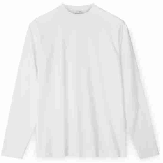 Cotton Hi-Neck T-Shirt / Long-Sleeve