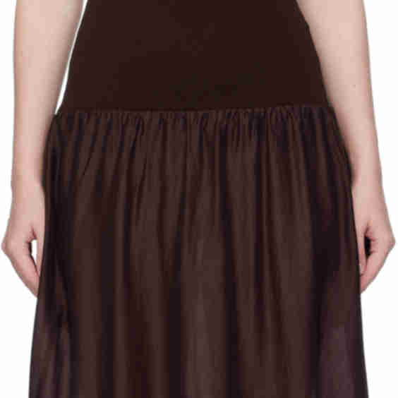 Burgundy Silky Knit Maxi Dress
