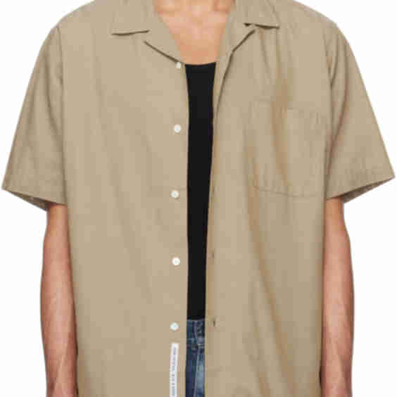 Open Collar Panama S/S Shirt