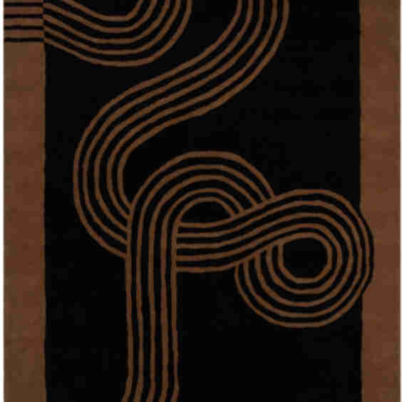 Ssense Exclusive Black Brown Rug