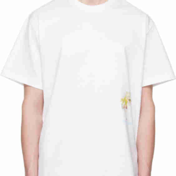 White Palm Tree Graphic T-Shirt