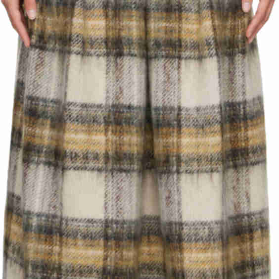 Elastic Waist Midi Skirt