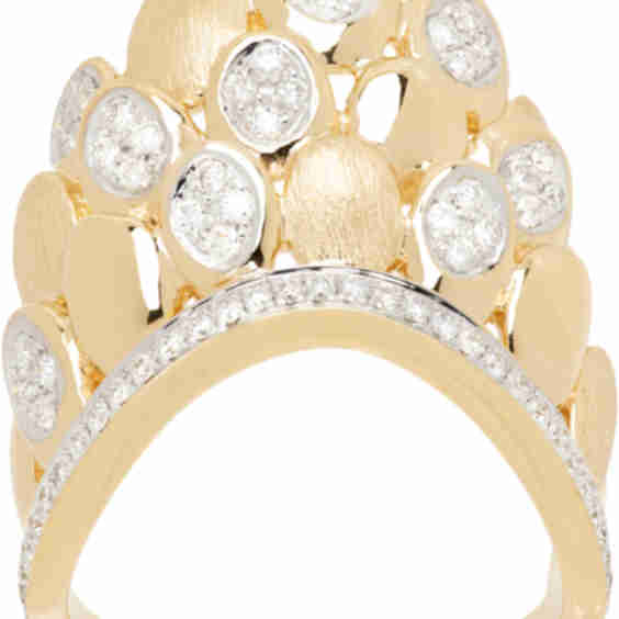Gold Blossom Diamond Ring