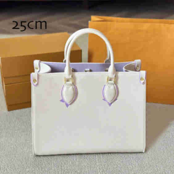 Women's Leather Shopping Tote Bag