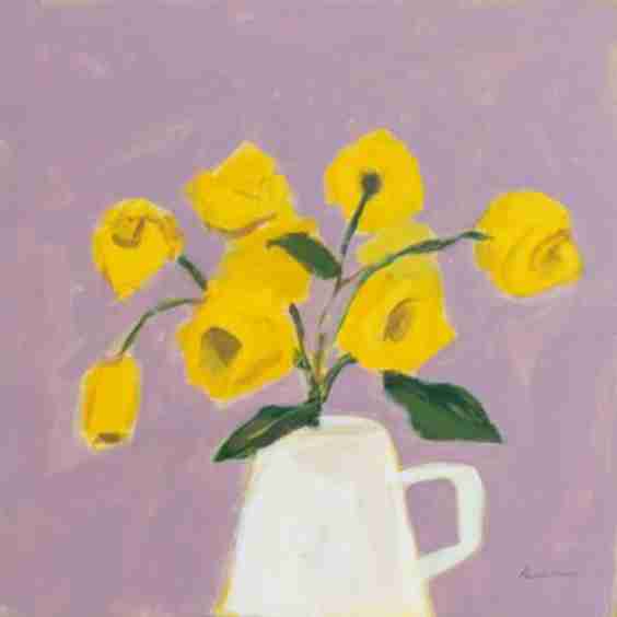 Sweet Yellow Wall Art Print 16 X 16