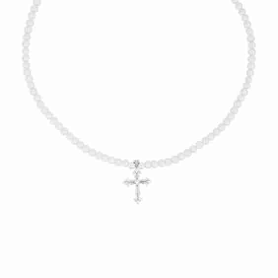 Pearl Necklace With Cross