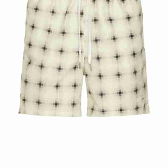 Ivory Digi Plaid Swim Trunks