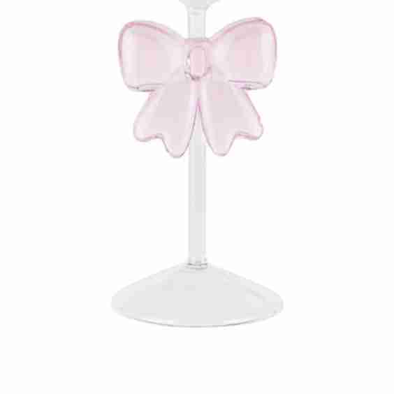 Pink Bow Glass