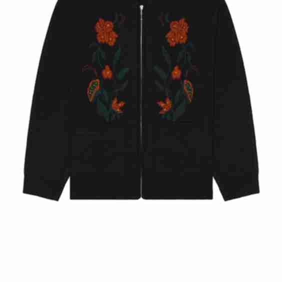 Floral Zip Cardigan