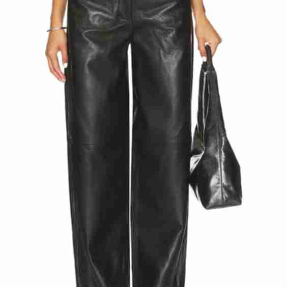 Cocoon Leather Pants