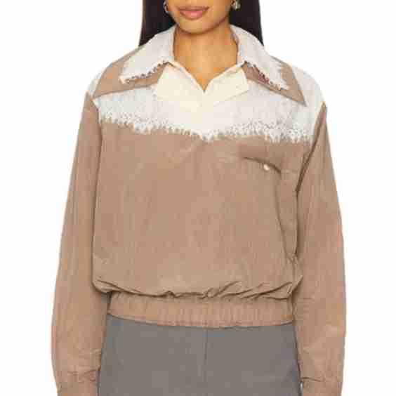 Retro Western Lace Pullover Top