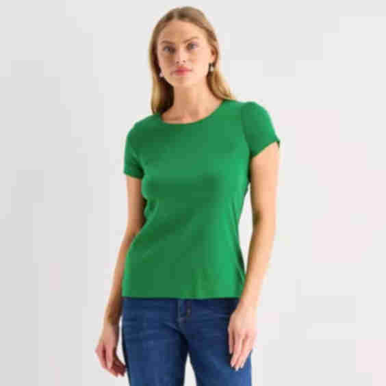 Crew Neck Short Sleeve T Shirt