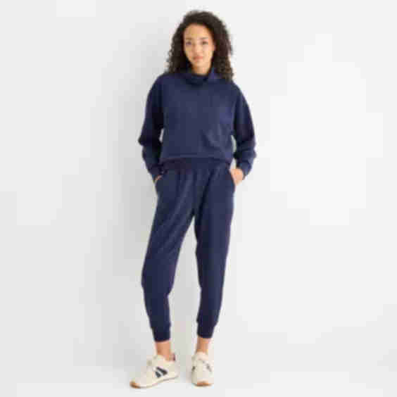 Cuffed Mid Rise Jogger Pant