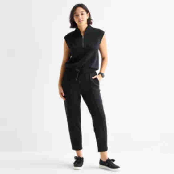 Womens Tapered High Rise Trouser