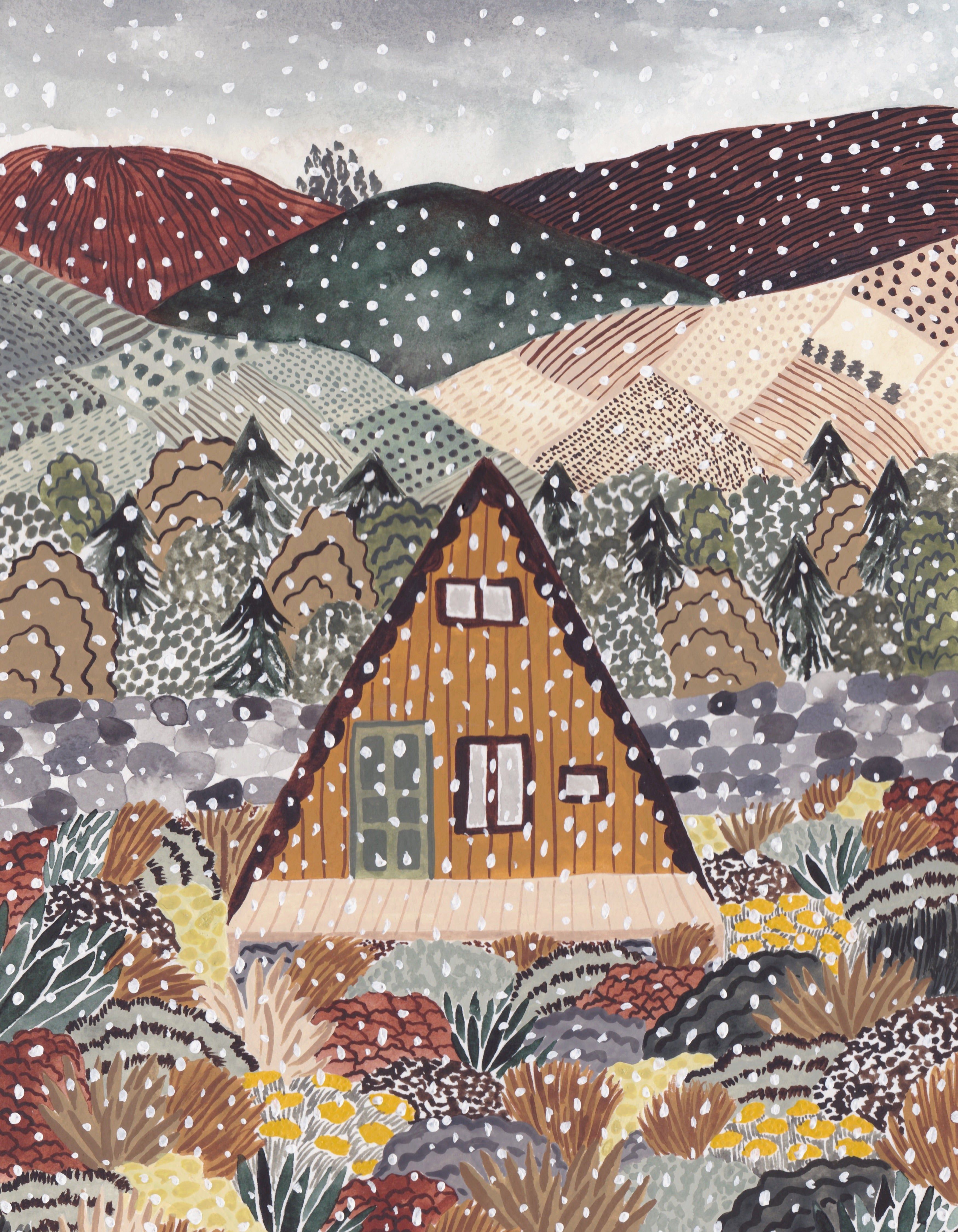 Snow Cabin Sara Boccaccini Meadows Puzzle
