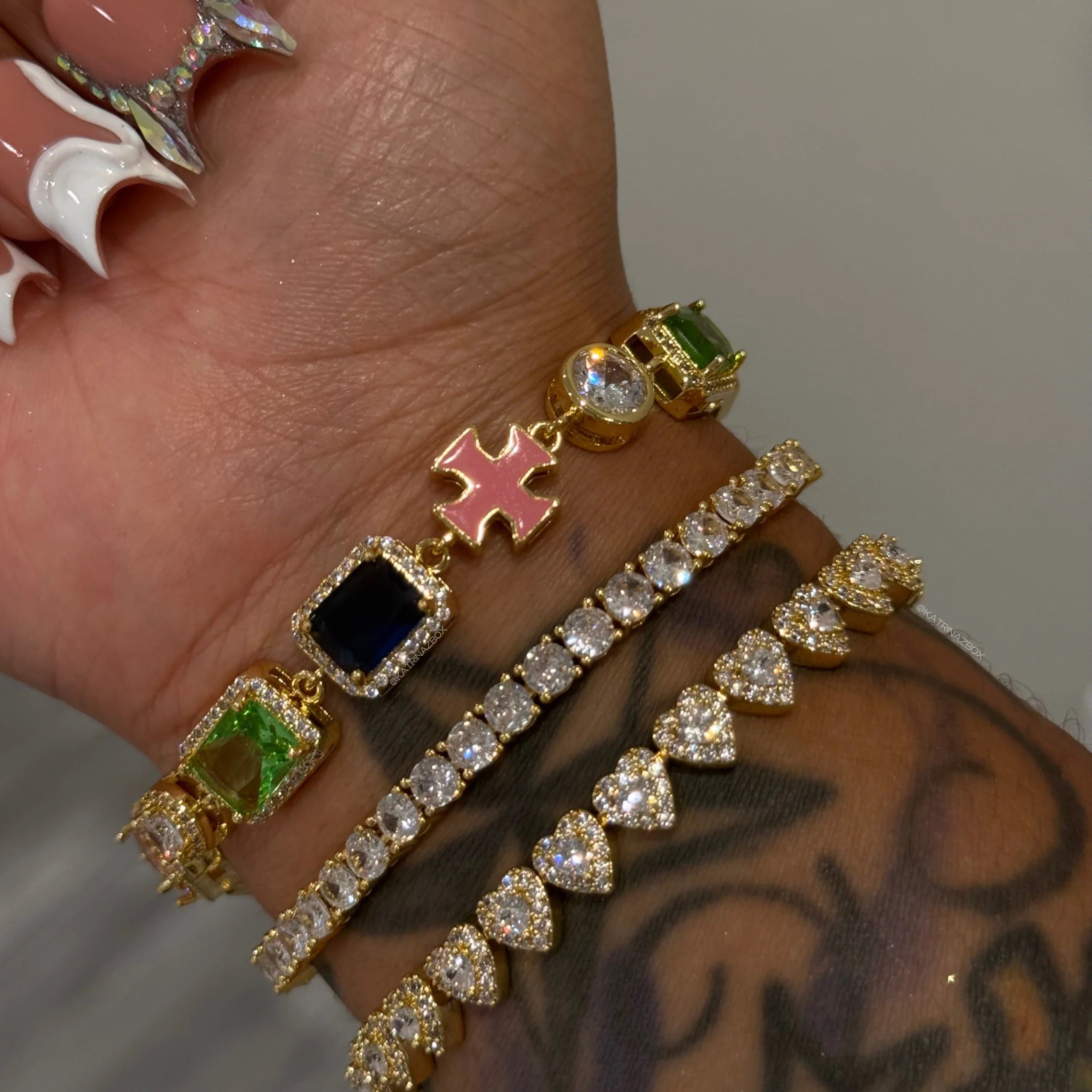 Aurora Gemstone Bracelet Stack