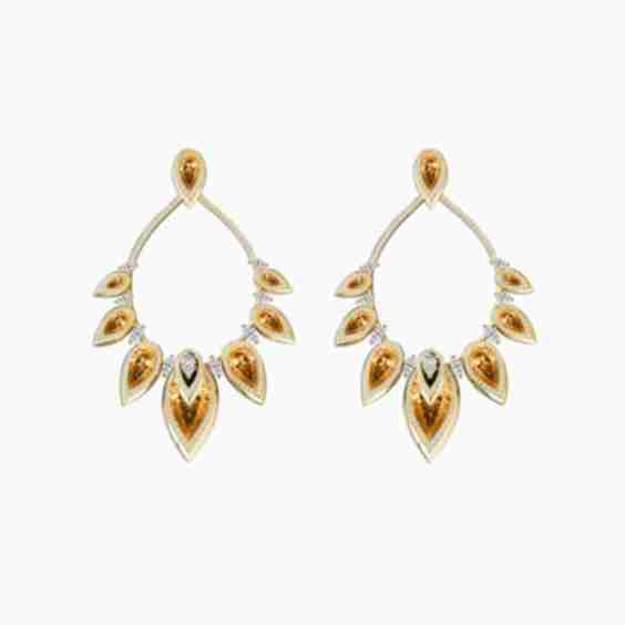 Wings Crystal Pendant Earring