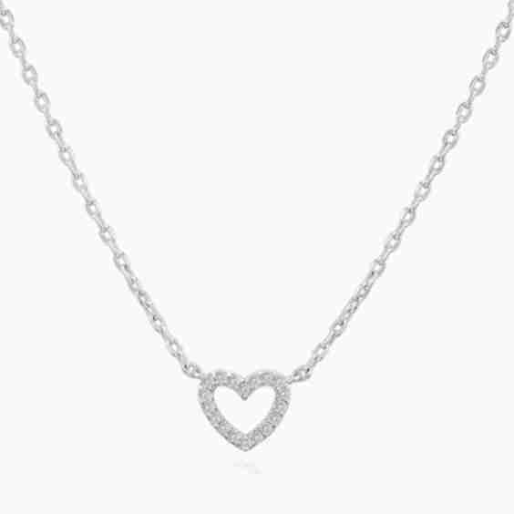 Eternal Love Heart Moissanite Necklace