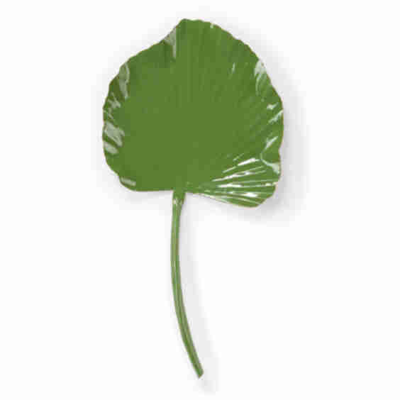 Green Enamel Full Leaf Palm Wall Decor