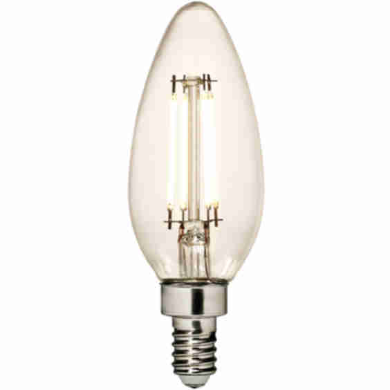 Branded Lamps LED T Torpedo C E12 Candelabra 5 watt 120 3000K Light Bulb