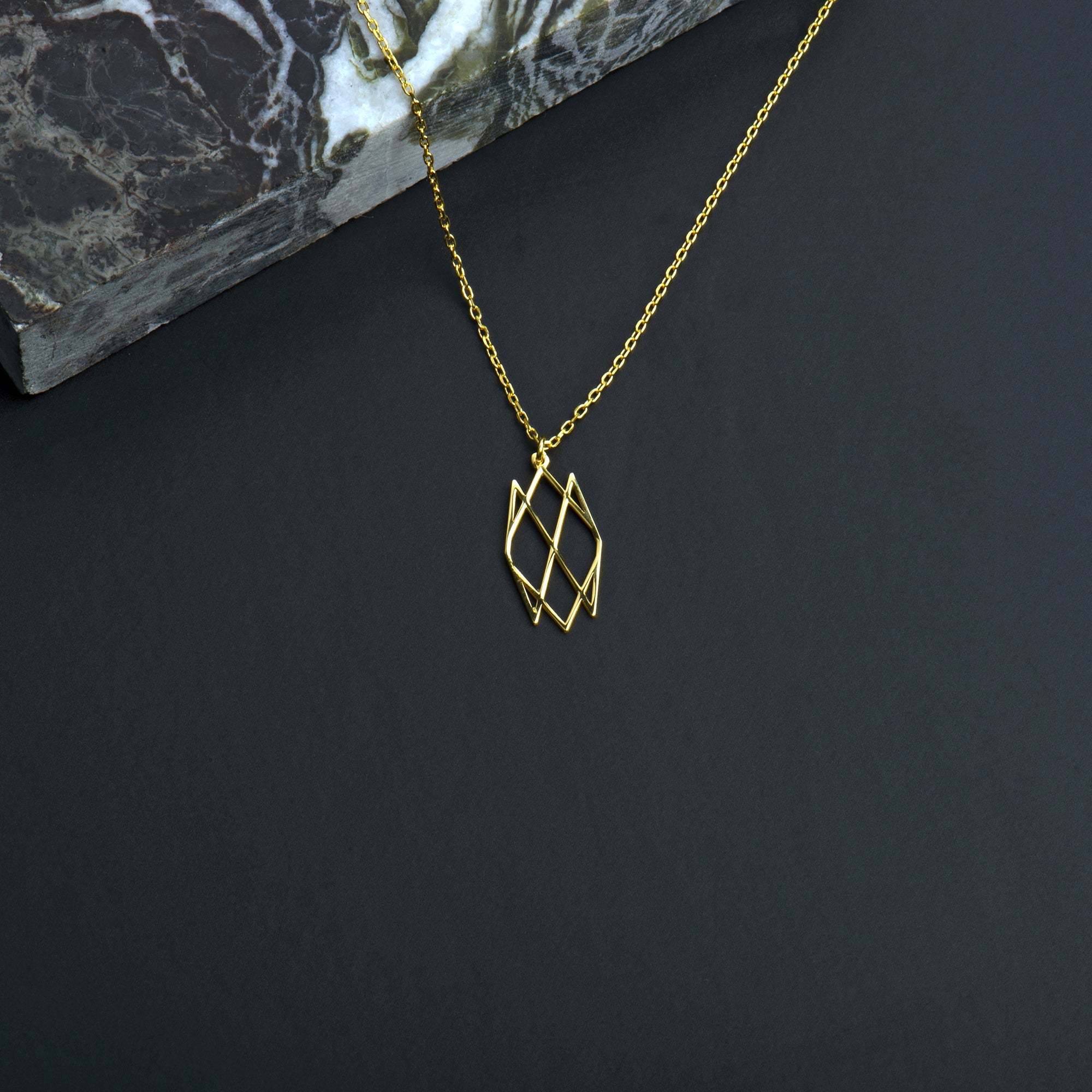Name Logo Necklace - Sterling Silver