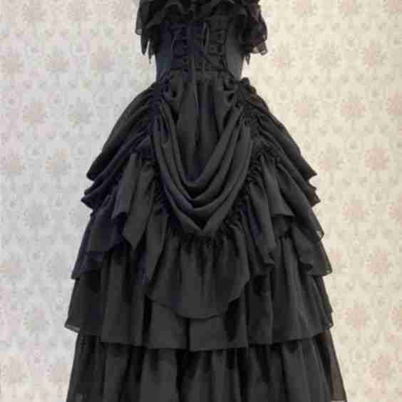 Long Bustle Lace Up Jsk 2019