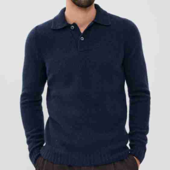 Long Sleeve Polo Sweater