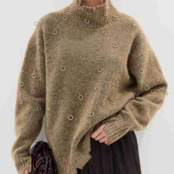 Precious Oversized Turtle Sweater