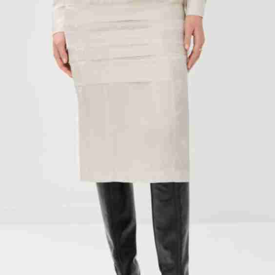 Stripe Viscose Skirt