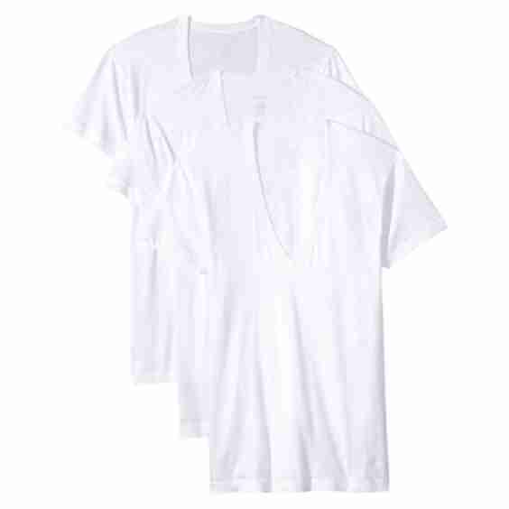 Essential 3 Pack Slim Fit Deep V Neck T-Shirt