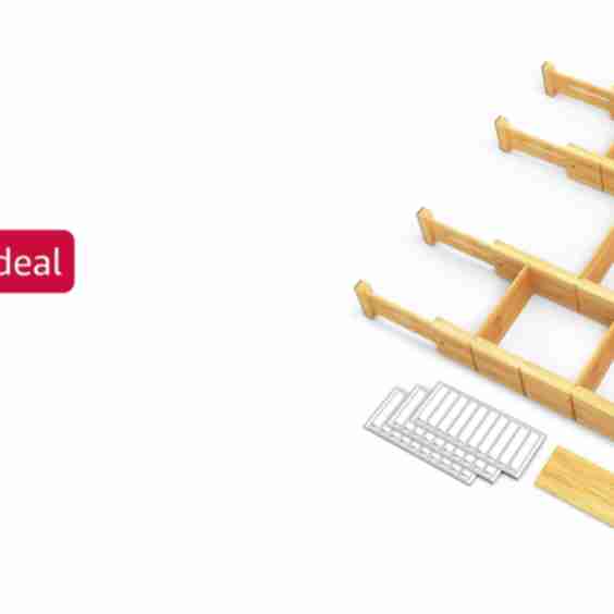 Bamboo Drawer Dividers With Inserts And Labels