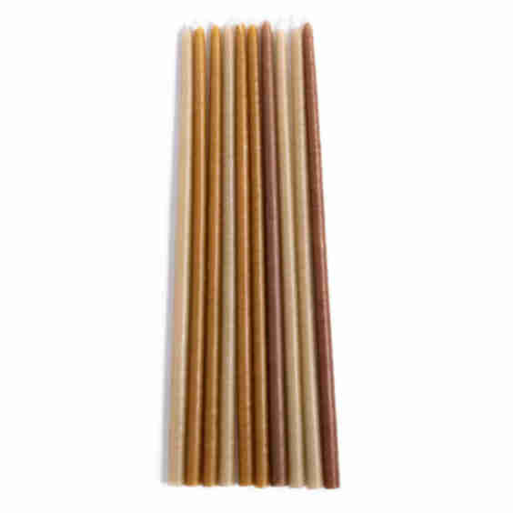 Set of 10 Thin Candles