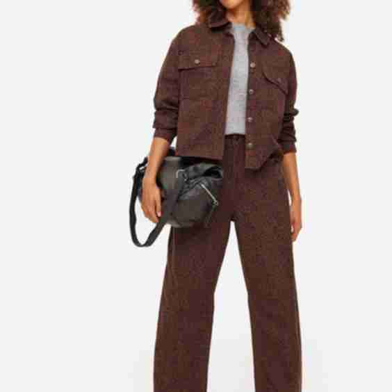 Co-ord Print Relaxed Barrel Jeans