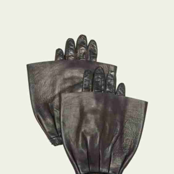 Molly Leather Gloves With Flared Cuffs