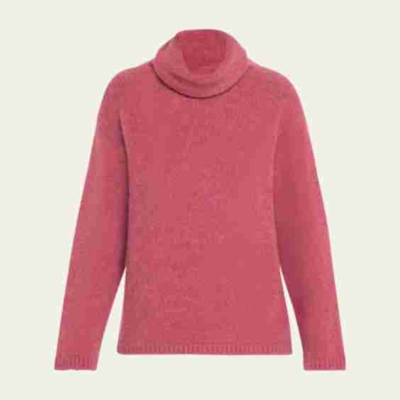 Slouchy Turtleneck Cashmere Sweater