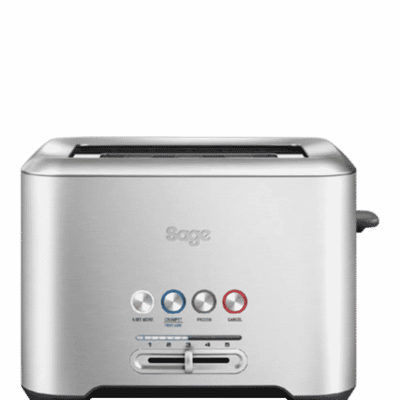 A Bit More 2 Slice Toaster Brushed Metal