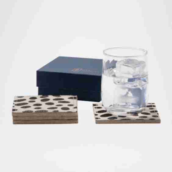 Harper Dalmatian Print Square Coasters