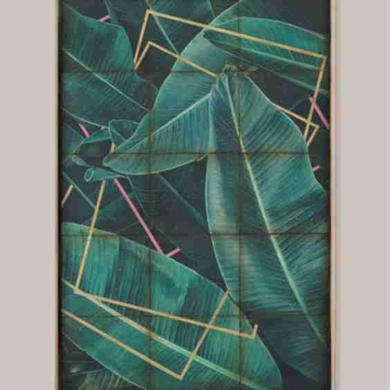 Botanical Metallic 1 Digital Art Print On Canvas By Sarah Atkinson