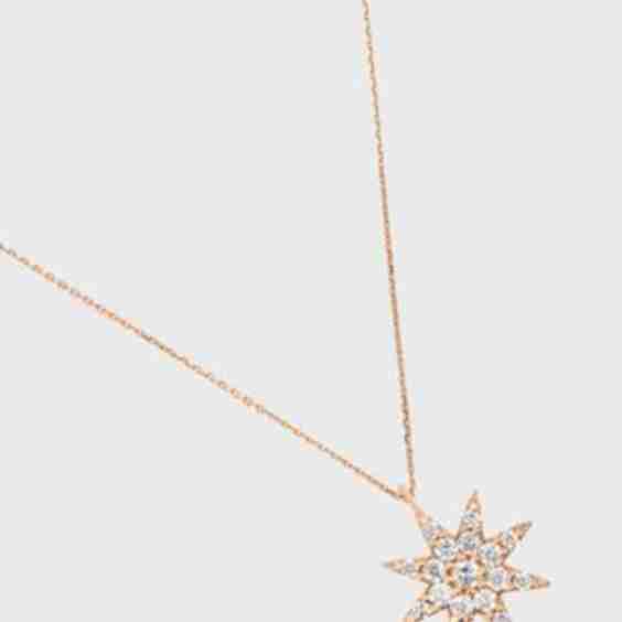 Venus Star 14K Medium Diamond Pendant Necklace