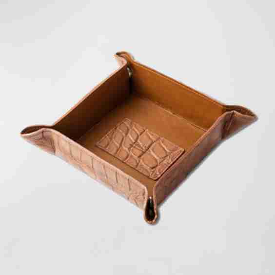 Men's Alligator Valet Tray