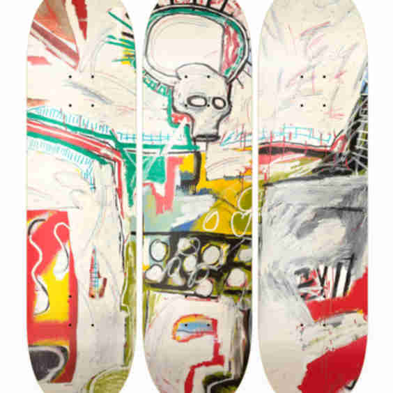 Basquiat Untitled Rotterdam By Jean Michel Basquiat Skateboard Wall Art Set Of 3
