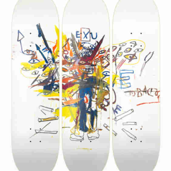 Basquiat Exu By Jean Michel Basquiat Skateboard Wall Art Set Of 3