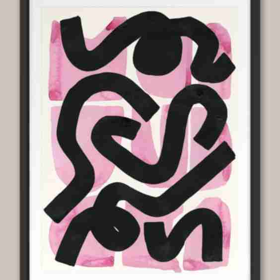 Squiggle' Framed Wall Art