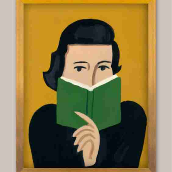 Betty In A Book Framed Wall Art