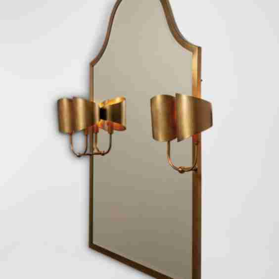 Quinton Mirror With Sconces
