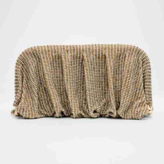 Venus La Grande Crystal Striped Clutch Bag